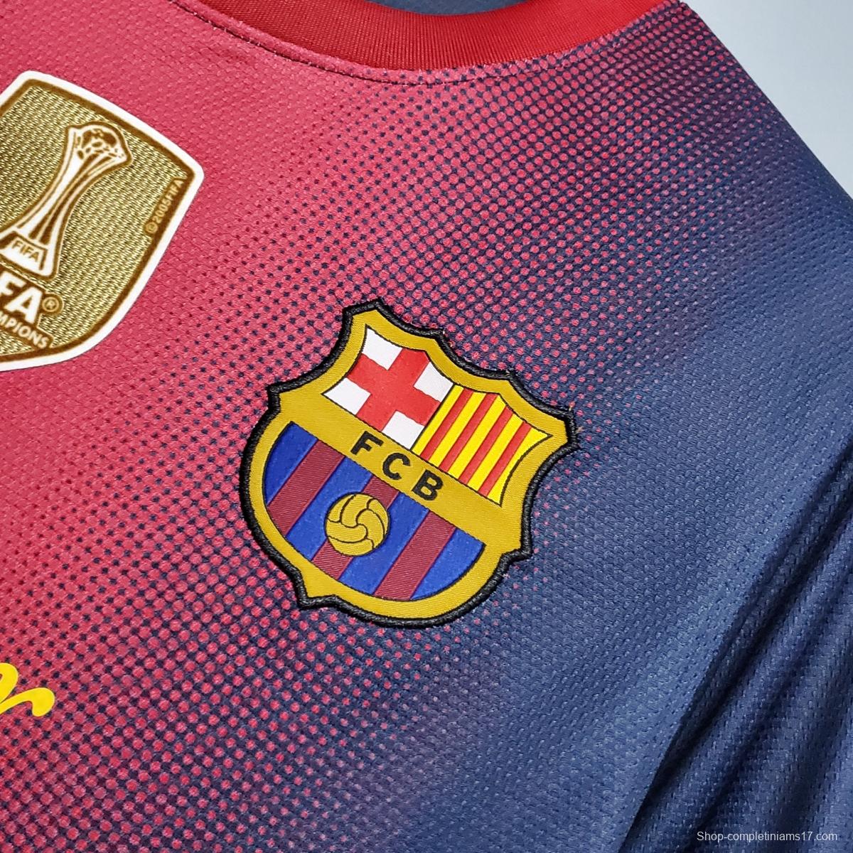 Retro Barcelona 12/13 home Soccer Jersey