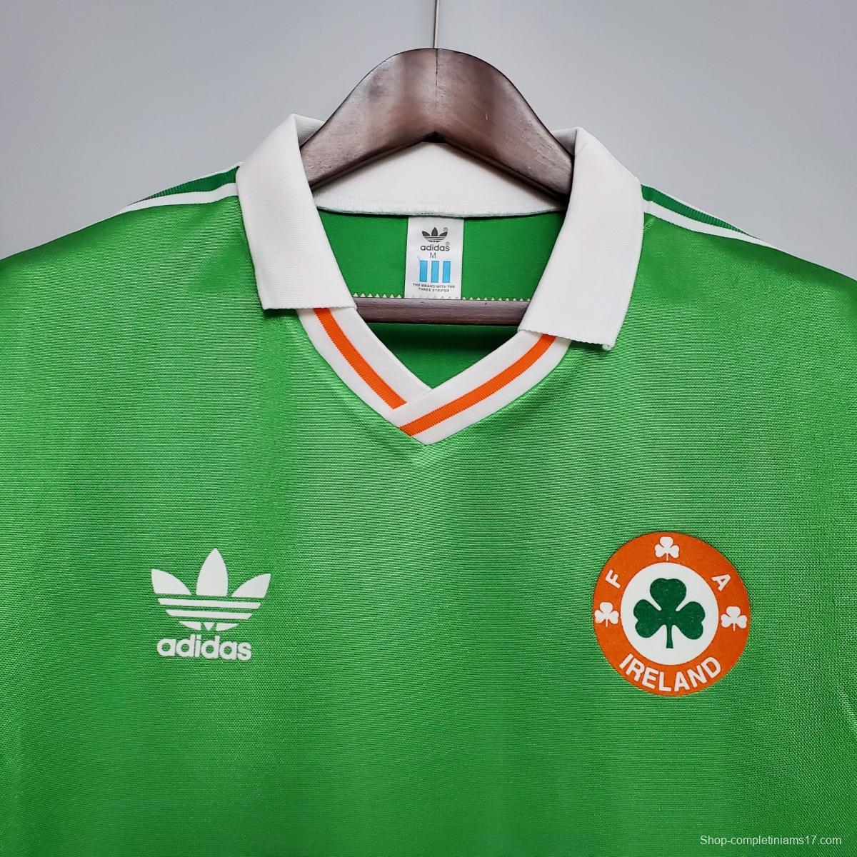 Retro 1988 Ireland home Soccer Jersey