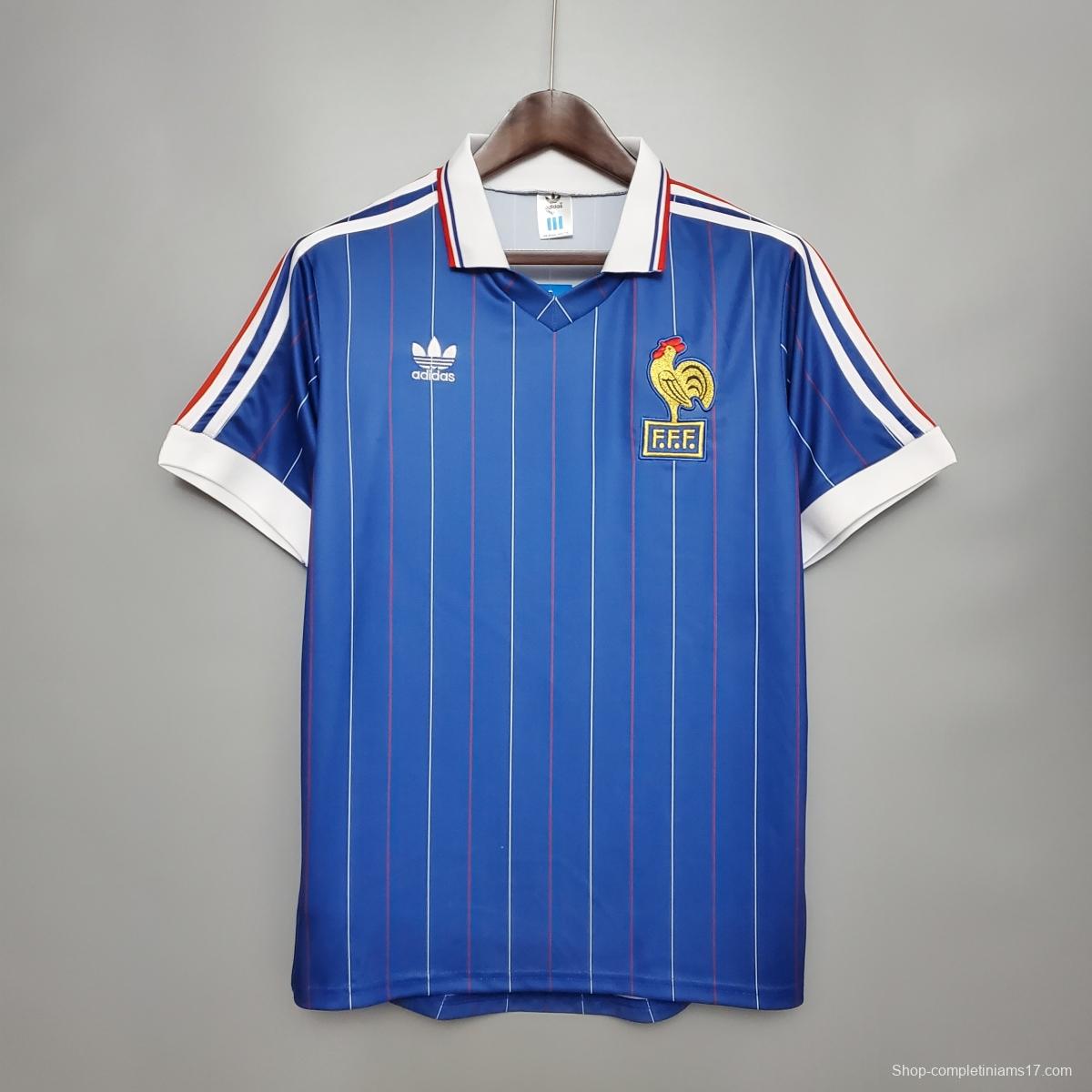 Retro France 1982 home Soccer Jersey