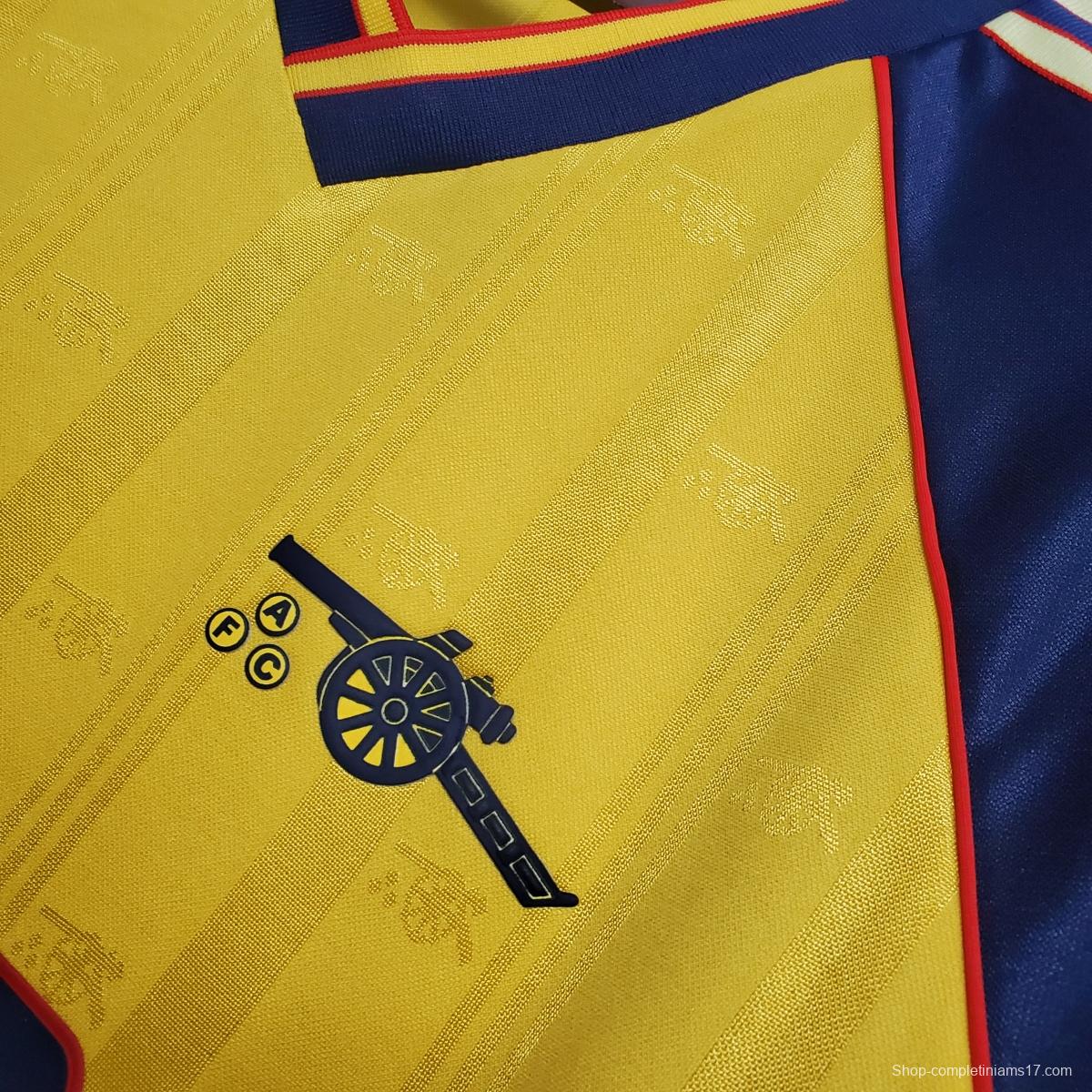 Retro 88/89 Arsenal AWAY Soccer Jersey