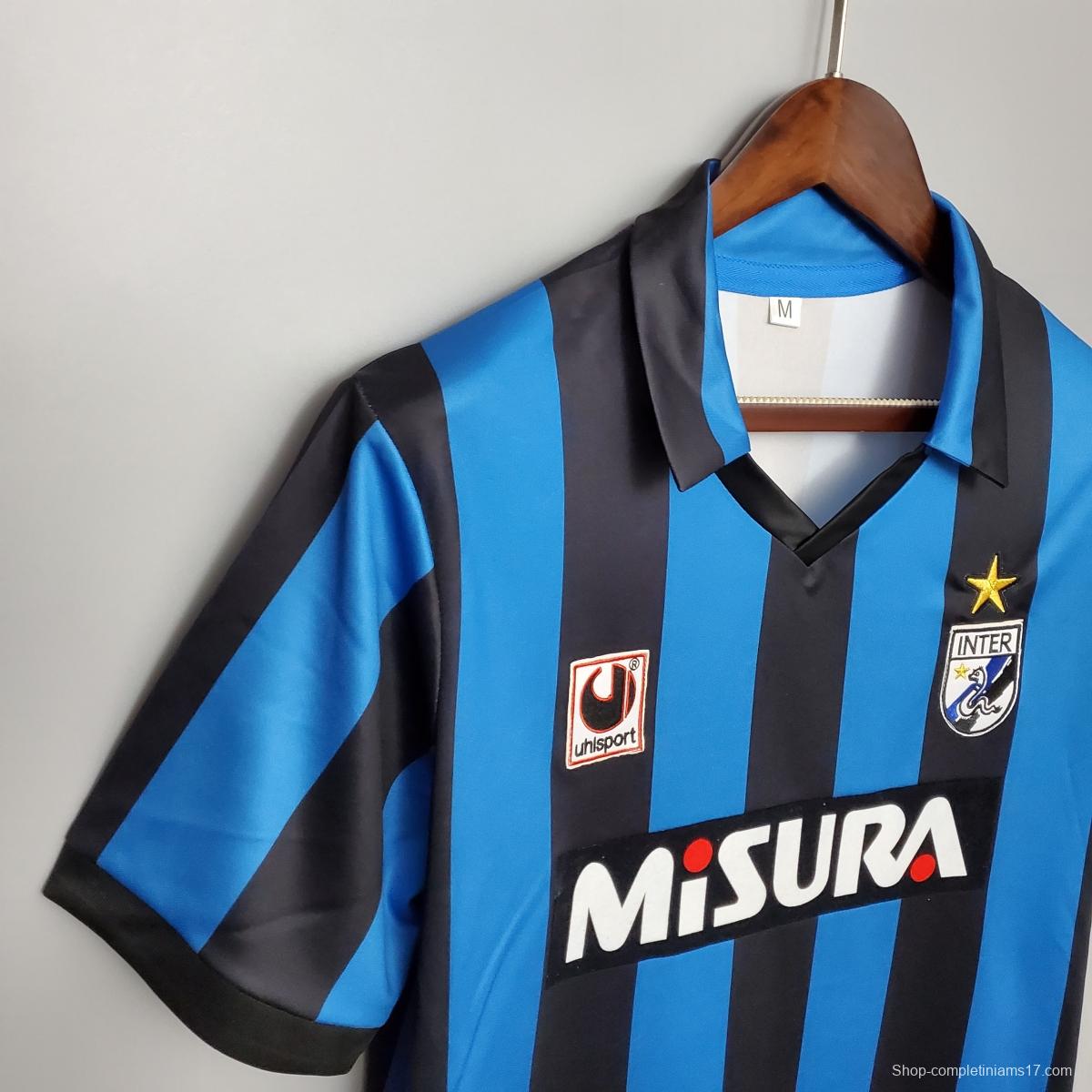 Retro 88/90 Inter Milan home Soccer Jersey