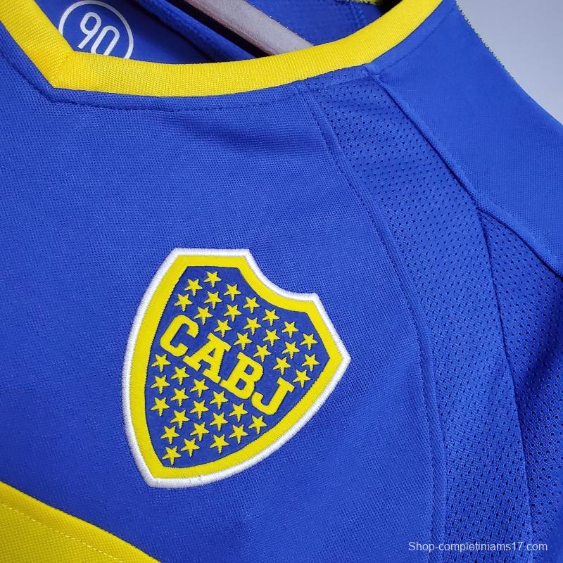 Retro Long Sleeve Boca Juniors 03/04 home Soccer Jersey