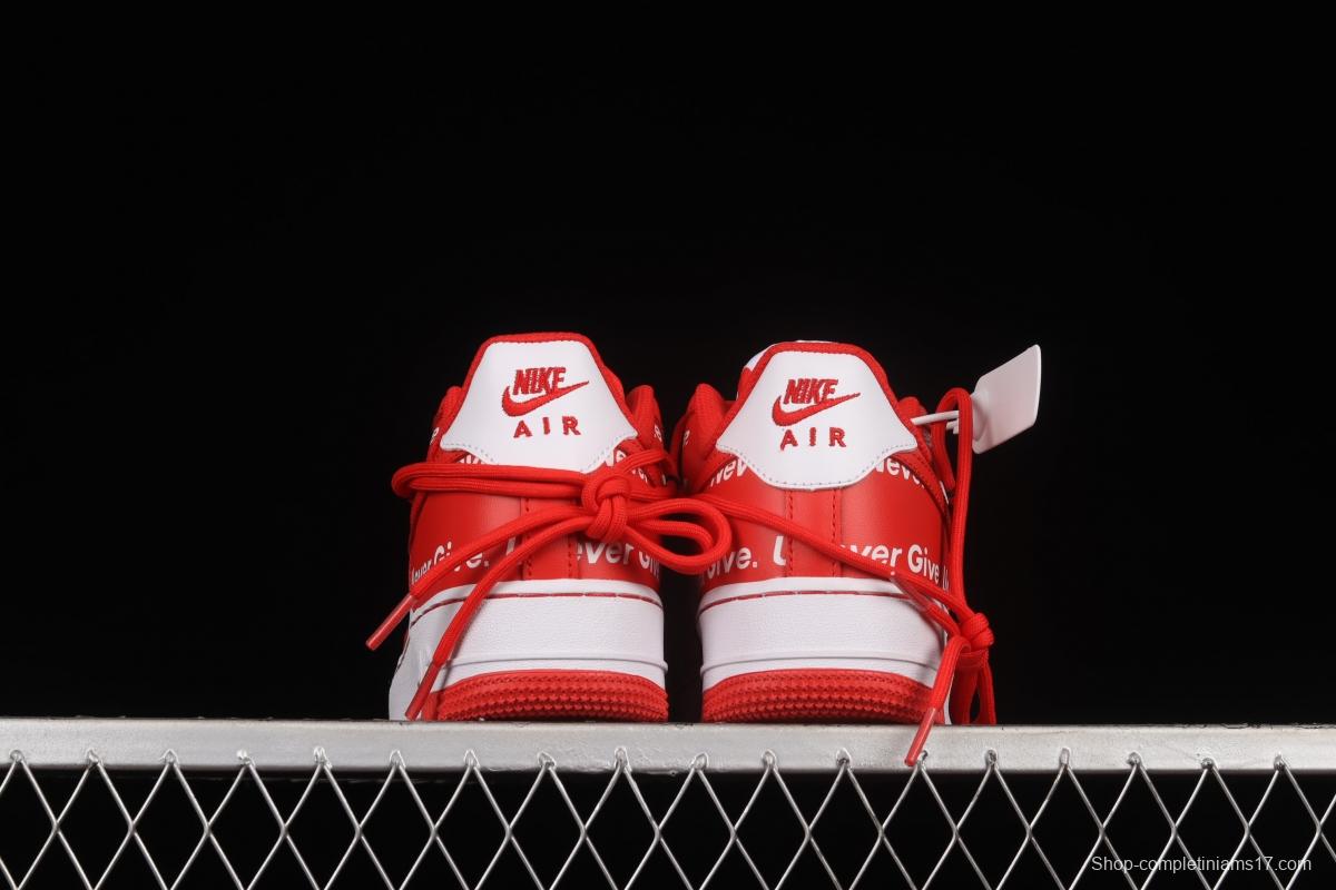 NIKE Air Force 1 React LV8 China Red Low Top Casual Sneakers CV1724-100
