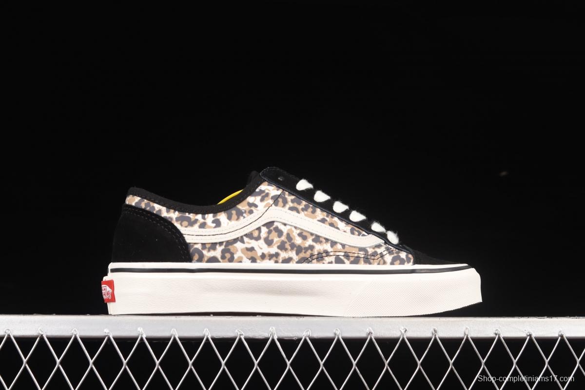 Vans Style 36 popular animal leopard print side stripe sports skateboard shoes VN0A5HYRA6D