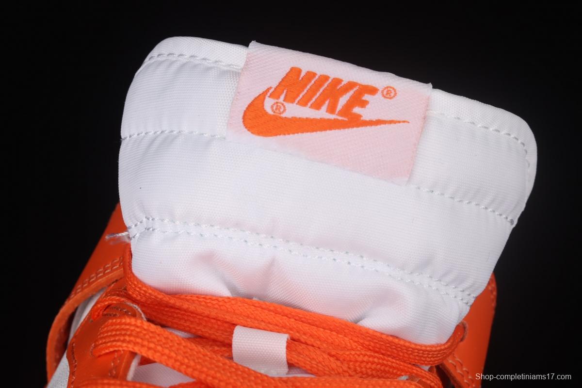 NIKE SB DUNK High Retro Orange Blaze 2021 edition white orange dunk series high top leisure sports skateboard shoes DD1399-101,
