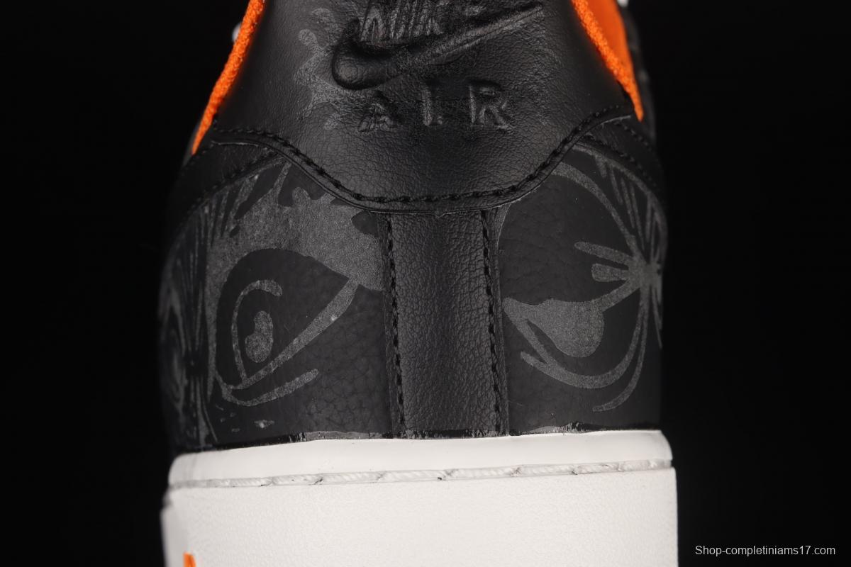 NIKE Air Force 11607 Skeleton QS Halloween theme limited casual board shoes DC8891-001