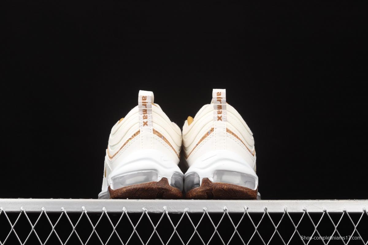 NIKE Air Max 97 SE bullet milk tea embroidered air cushion running shoes DC4012-100