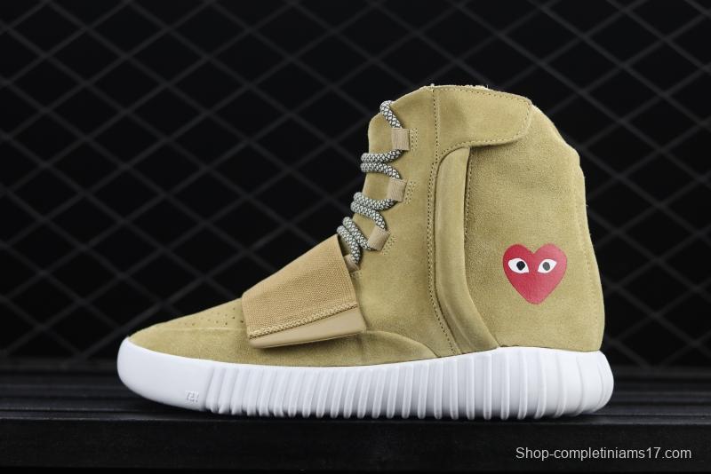 CDG PLAY x 750Yeezy Basf Boost JW5359 jointly customized pure original configuration BASF outsole, focusing on high-end goods in foreign markets.