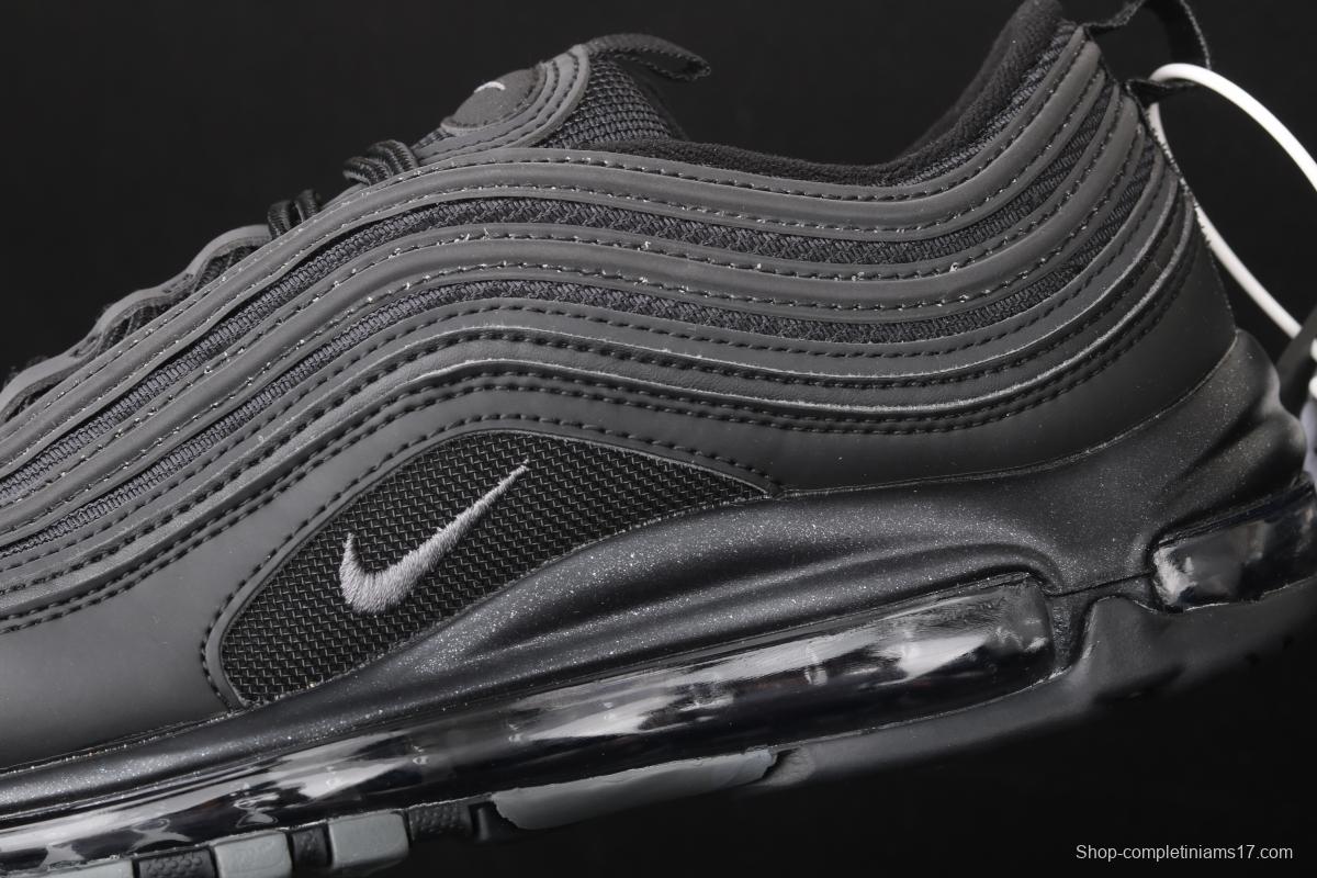 NIKE Air Max 973M reflective all-black bullet air cushion running shoes 921733-001