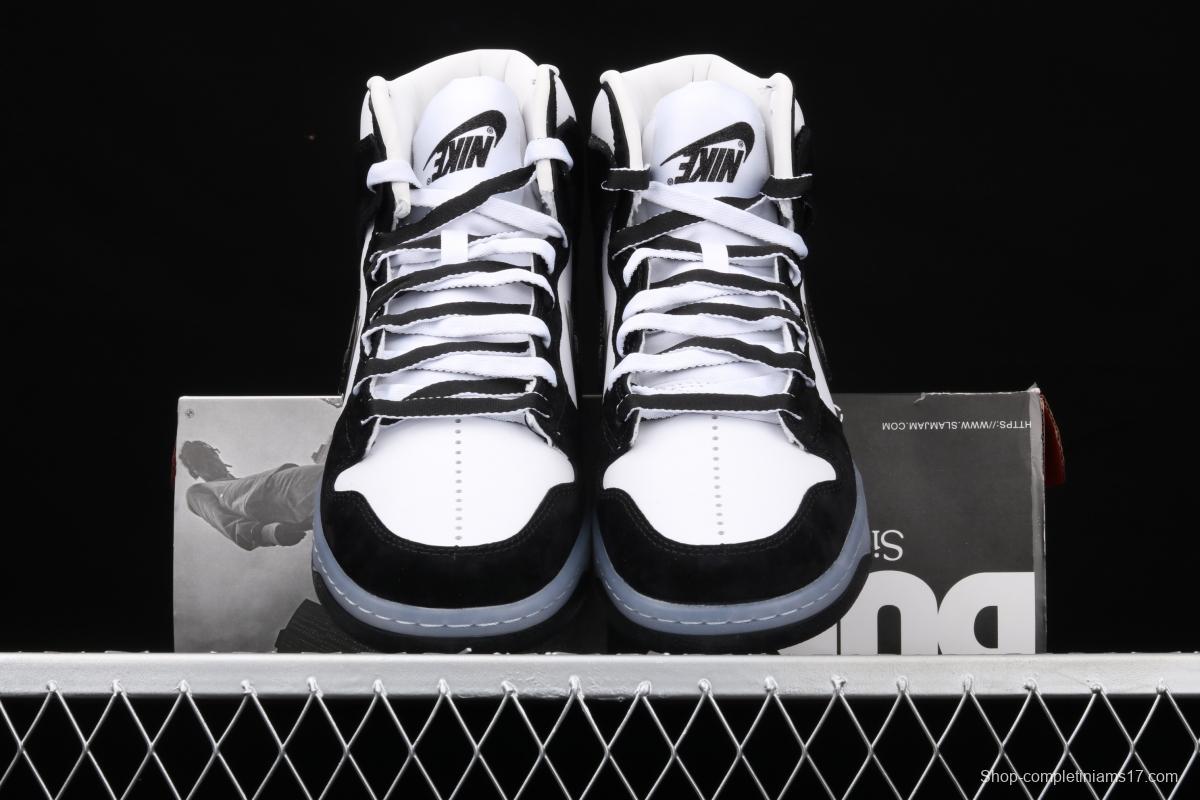 Slam Jam x NIKE DUNK High joint series full head leather high top leisure skateboard shoes DA1639-101,