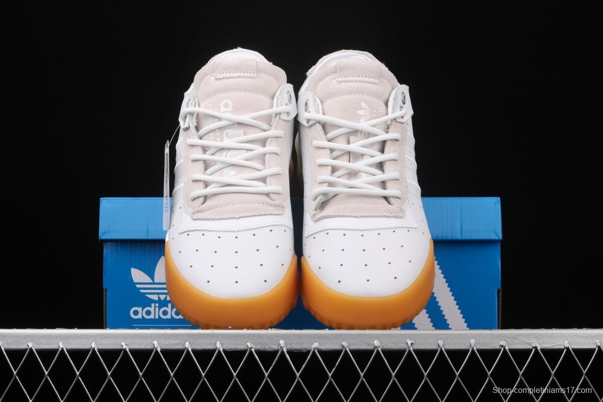 Adidas Rivalry RM Low Boost FU6690 stripes hit thick-soled popcorn casual board shoes
