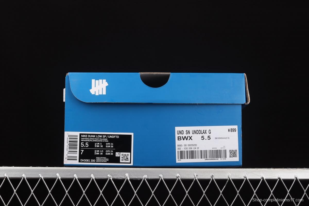 UNDEFEATED x NIKE SB DUNK Low DUNK VS AF-1 Canteen Slam Dunk Series low-top leisure sports skateboard shoes DH3061-200