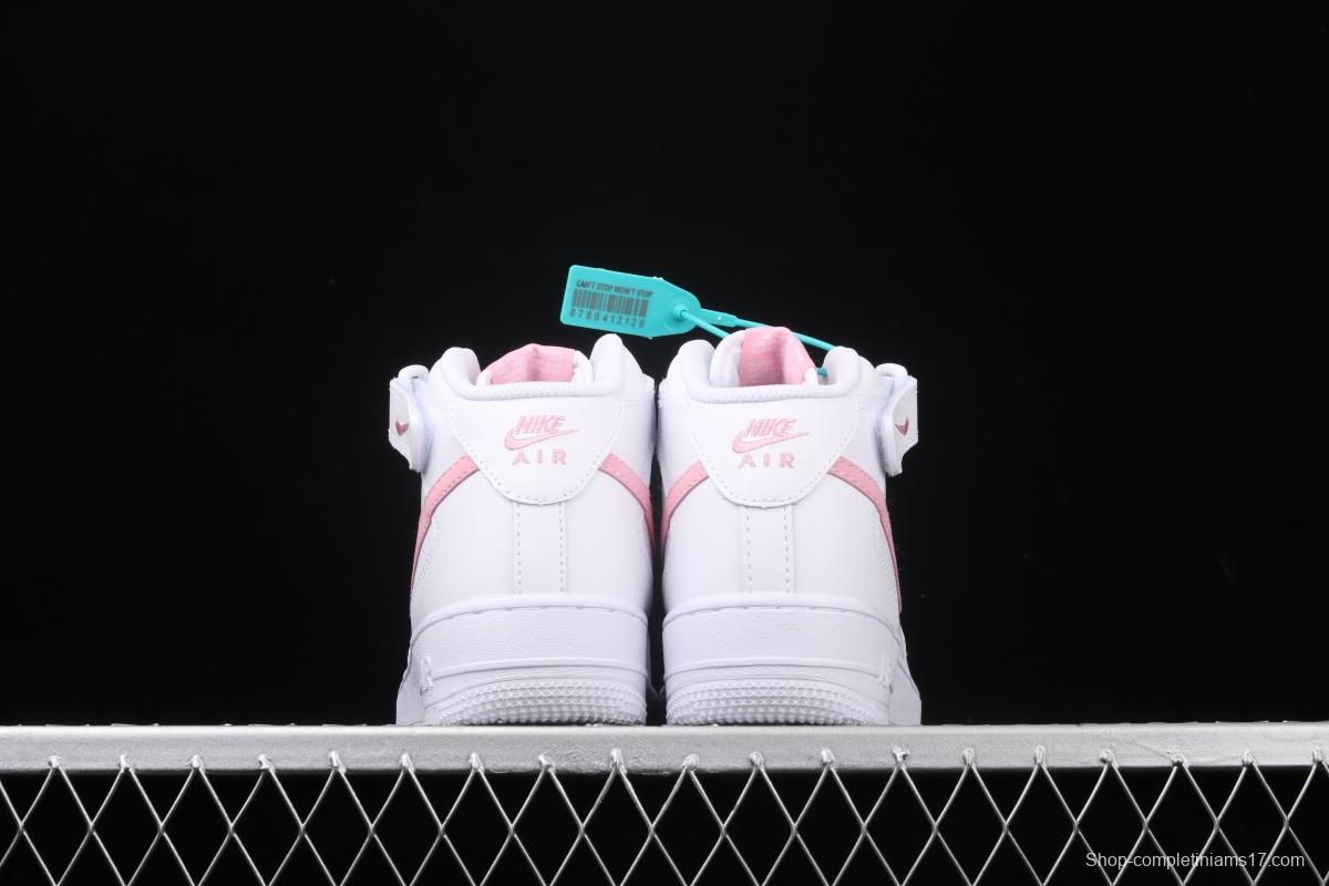 NIKE Air Force 11607 Mid white powder 3M reflective casual board shoes 366731-911