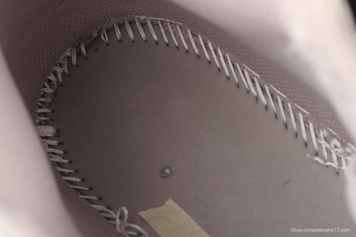 Air Jordan 1 Mid grey middle-top basketball shoes of the Central Asian Hemp College 554724-082