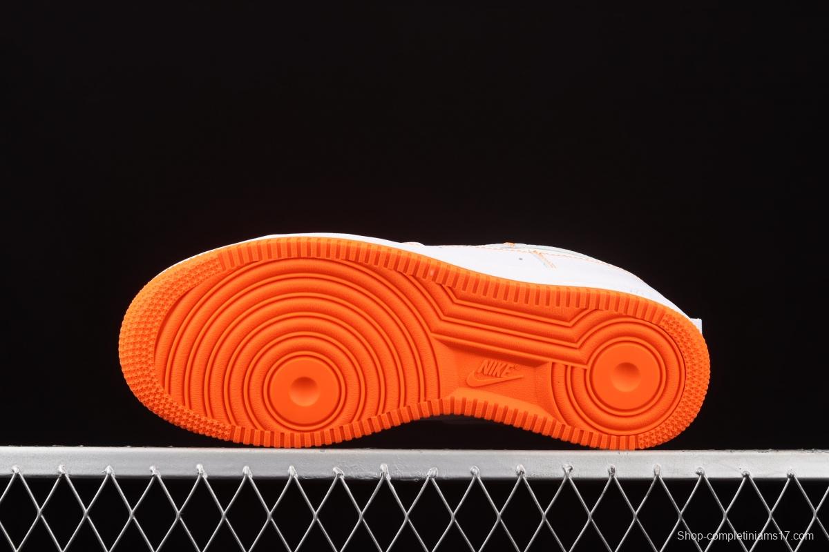 NIKE Air Force 1 Premium ShAdidasow Grey side Logo 3M reflective low upper shoes CV3039-103