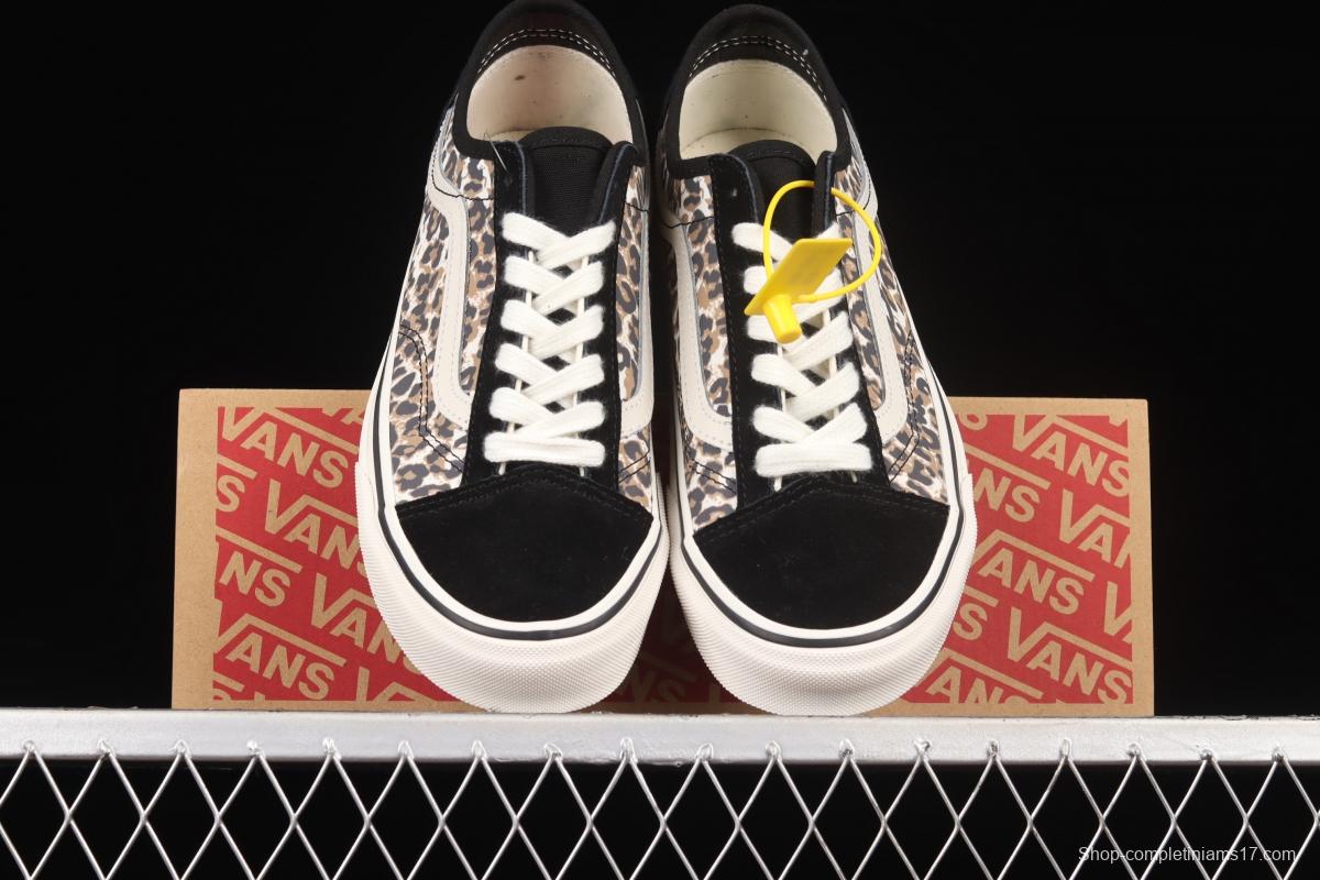 Vans Style 36 popular animal leopard print side stripe sports skateboard shoes VN0A5HYRA6D