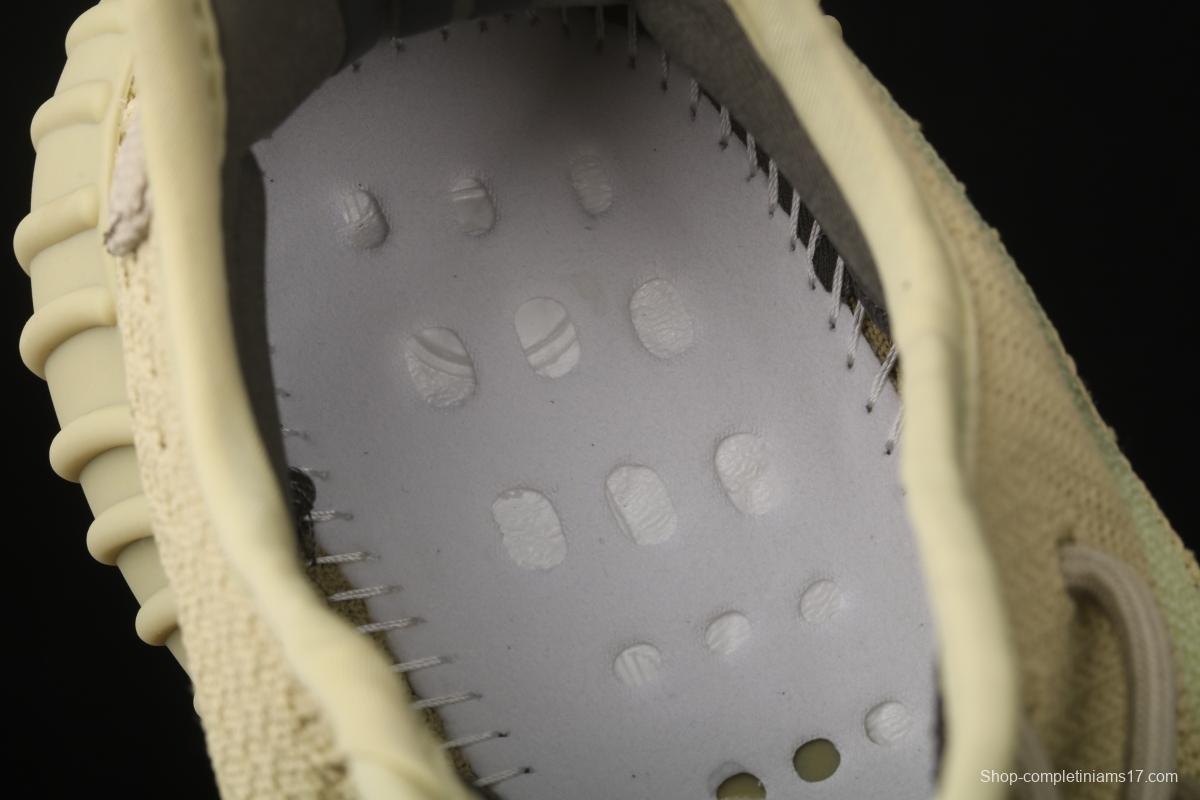 Adidas Yeezy 350 Boost V2 Sulfur FY5346 Darth Coconut 350 second generation hollowed-out matcha green color matching