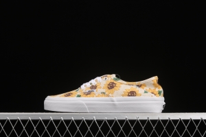 Vans Authentic Vance limited edition daisies printed low-top skateboard shoes VN0A5HYP6SR