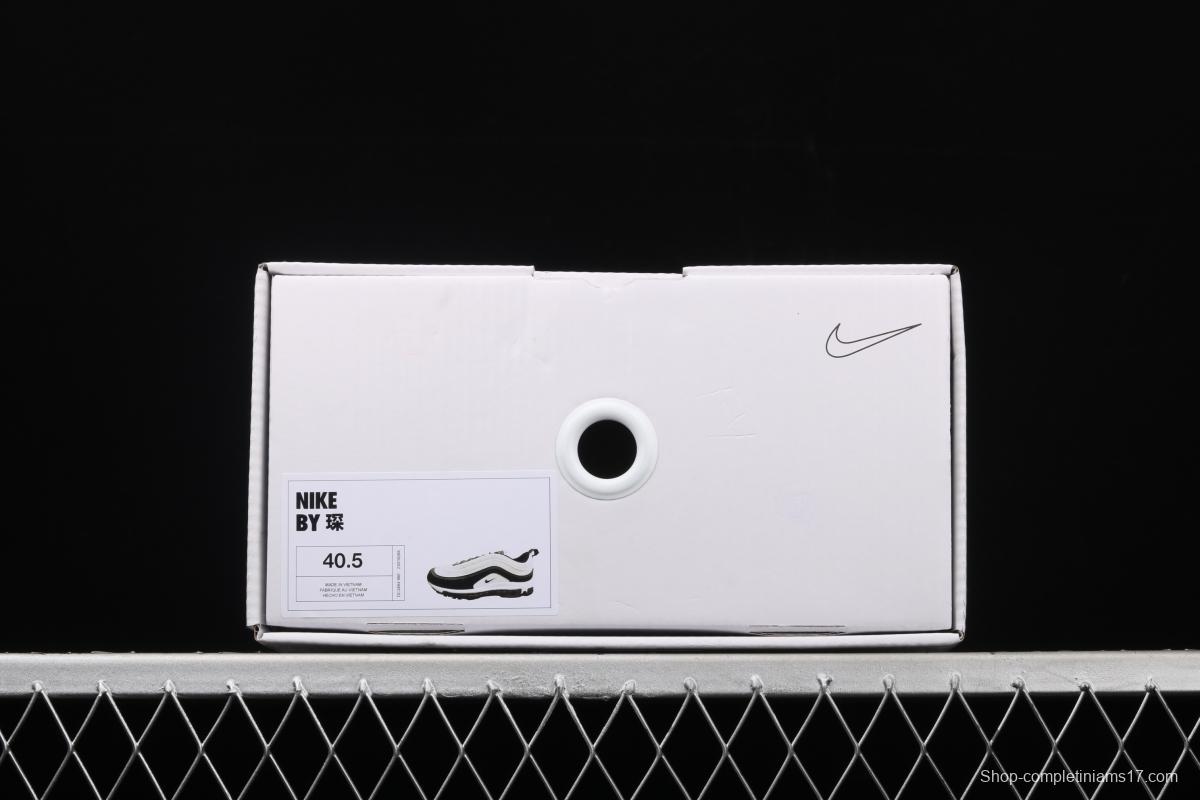 NIKE Air Max 97 white and black color matching bullet air cushion running shoes DC3494-990