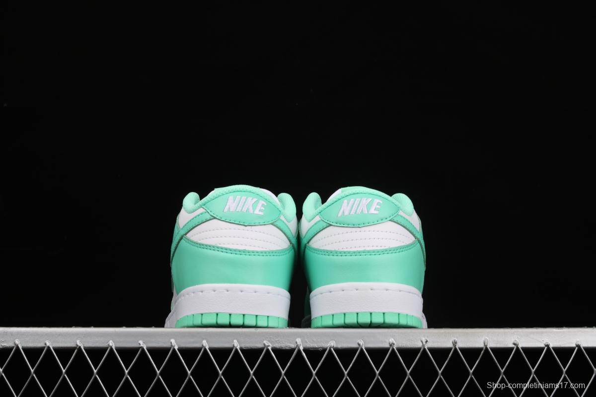 NIKE SB DUNK Low White/Green Glow Tiffany Green White Slam Dunk Series low side leisure sports skateboard shoes DD1503-105