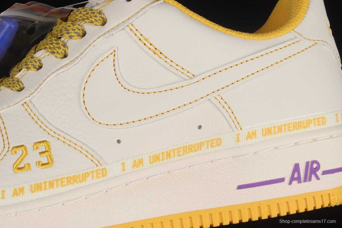 Uninterrupted x NIKE Air Forece 1 MORE THAN beige signature graffiti all over the sky star low upper board shoes DW8802-605