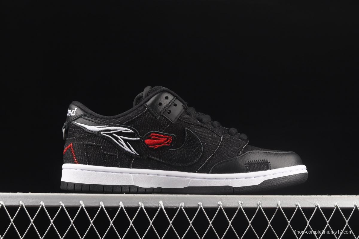 Wasted Youth x NIKE SB DUNK Low SB buckle rebound fashion casual board shoes DD8386-001