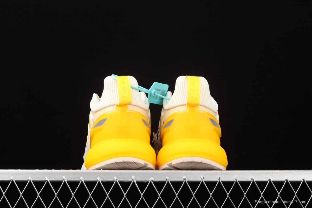 Adidas ZX 2K Boost 2.0 GZ7823 2021 Summer New Clover Popcorn vintage running shoes