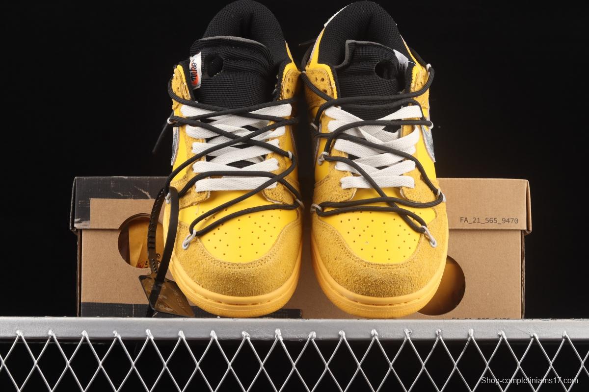OFF-White x NIKE DUNK Low OW SB rebound fashion casual board shoes DJ0950-110,