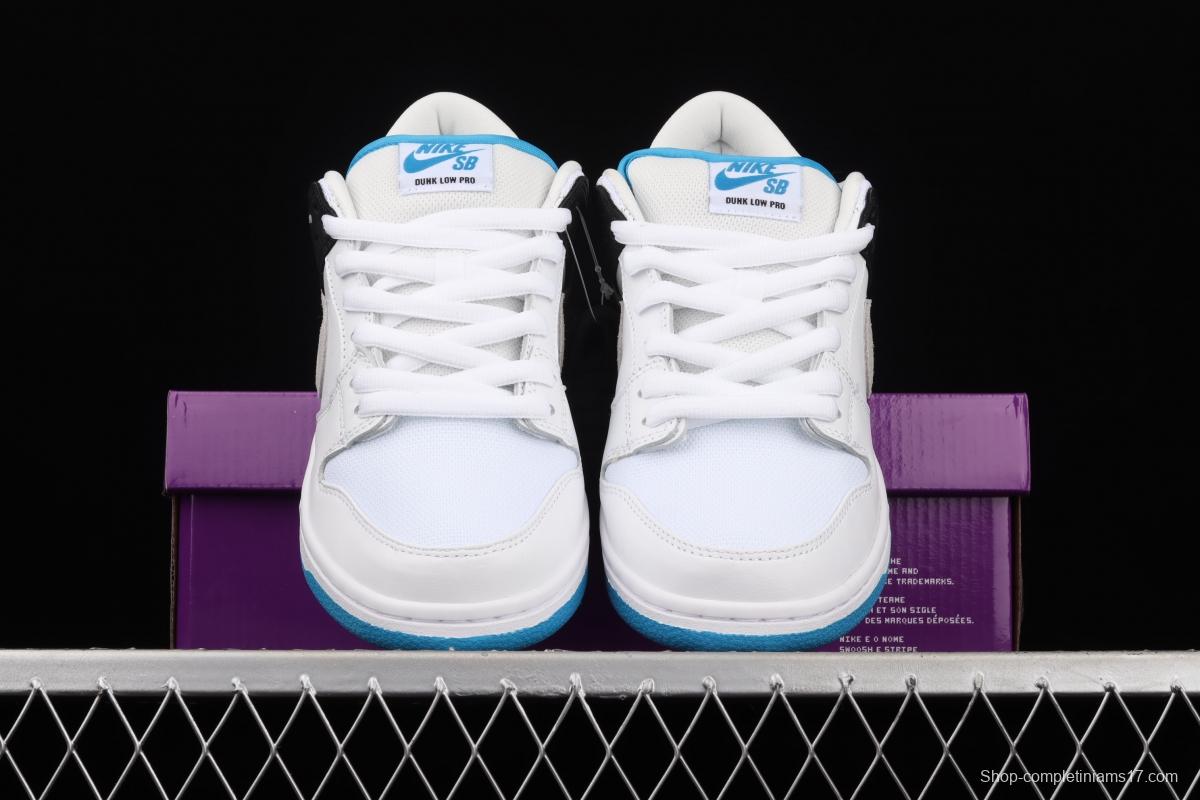 NIKE SB DUNK Low Prm laser blue color SB buckle rebound fashion casual board shoes BQ6817-101