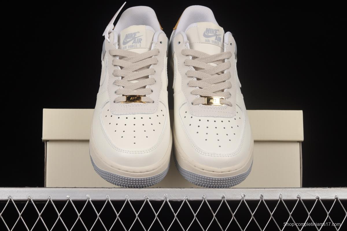 NIKE Air Force 1'07 Low Off-White Brown Low-Top Sports Casual Sneakers CW2288-702