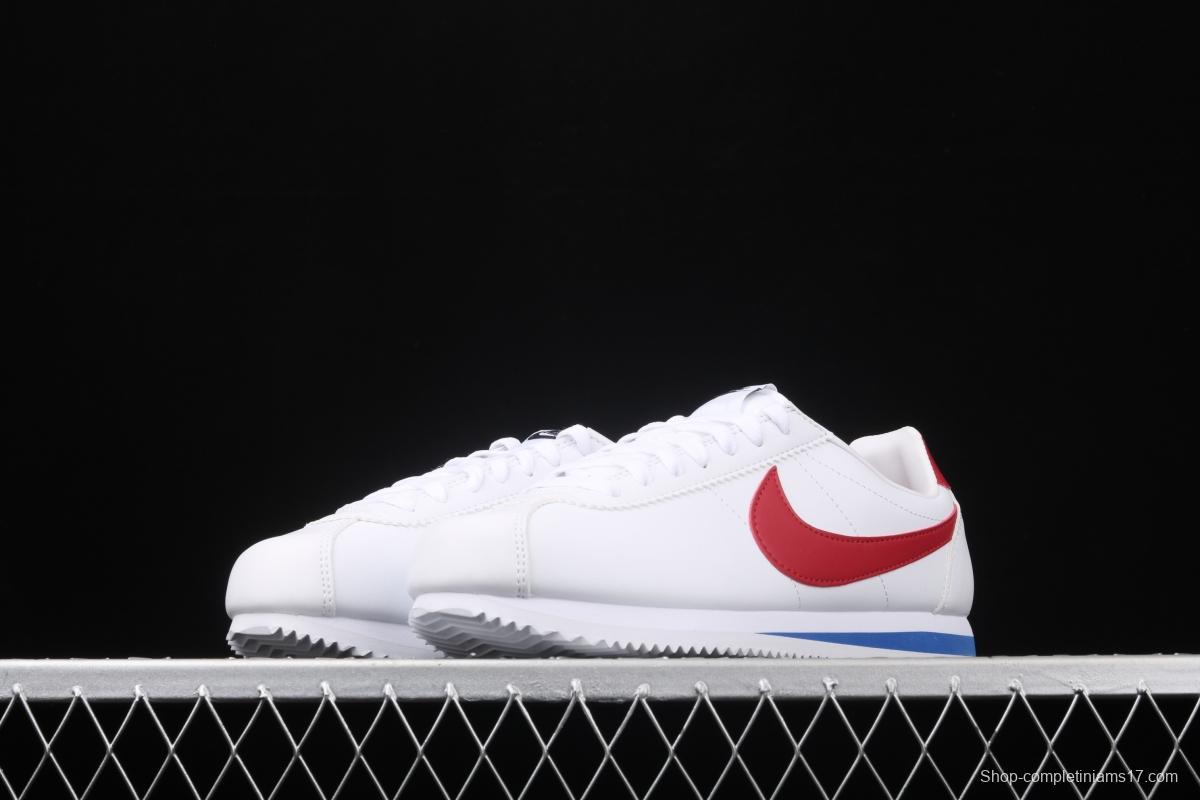 NIKE Roshe QS Agan evergreen classic white-and-red leather soft foam shoes 807471-103