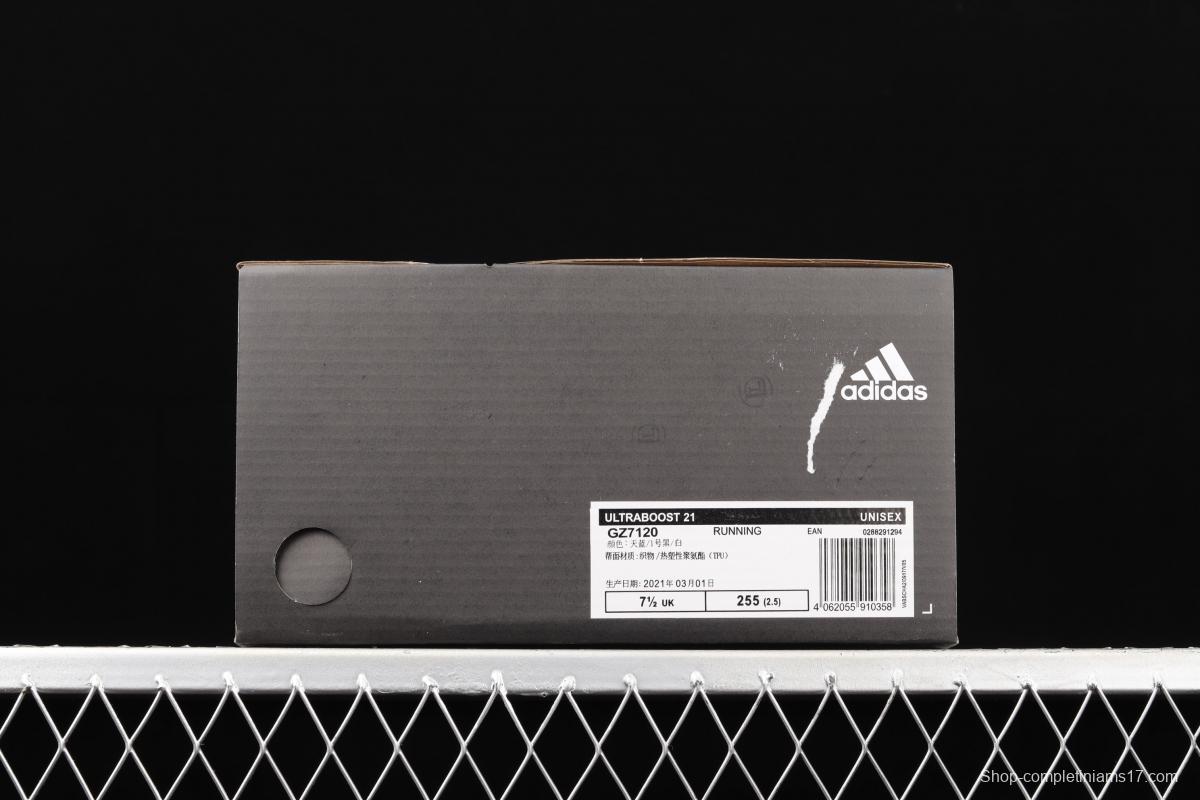 Adidas Ultra Boost 21 Consortium GZ7120 Das new 7.0 thick-soled popcorn running shoes