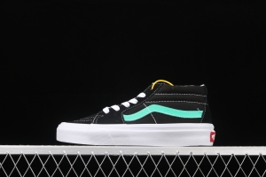 Vans Sk8 Mid Vansi Zhongbang series candy green leisure board shoes VN0A3WM34FV