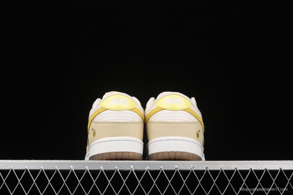 NIKE SB DUNK Low dunk series lemon yellow color matching low-side leisure sports skateboard shoes DJ6902-700