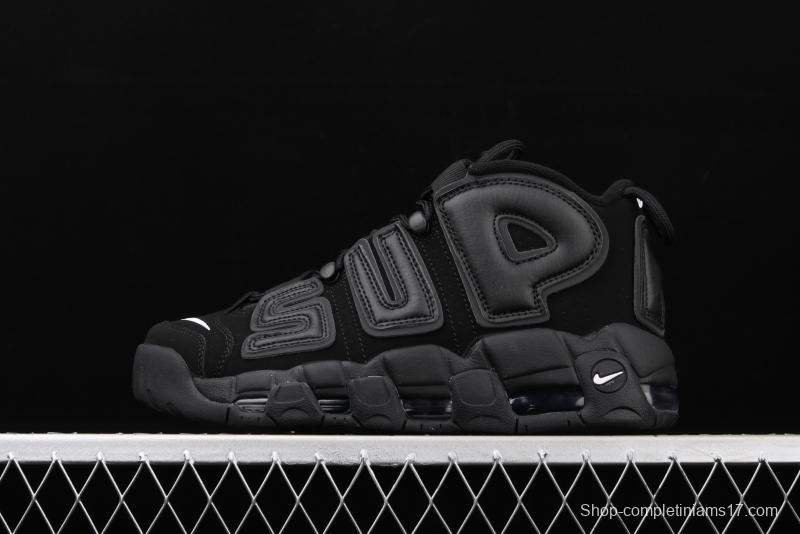 Supreme x NIKE Air More Uptempo co-signed AIR classic high street leisure sports basketball shoes 902290-001