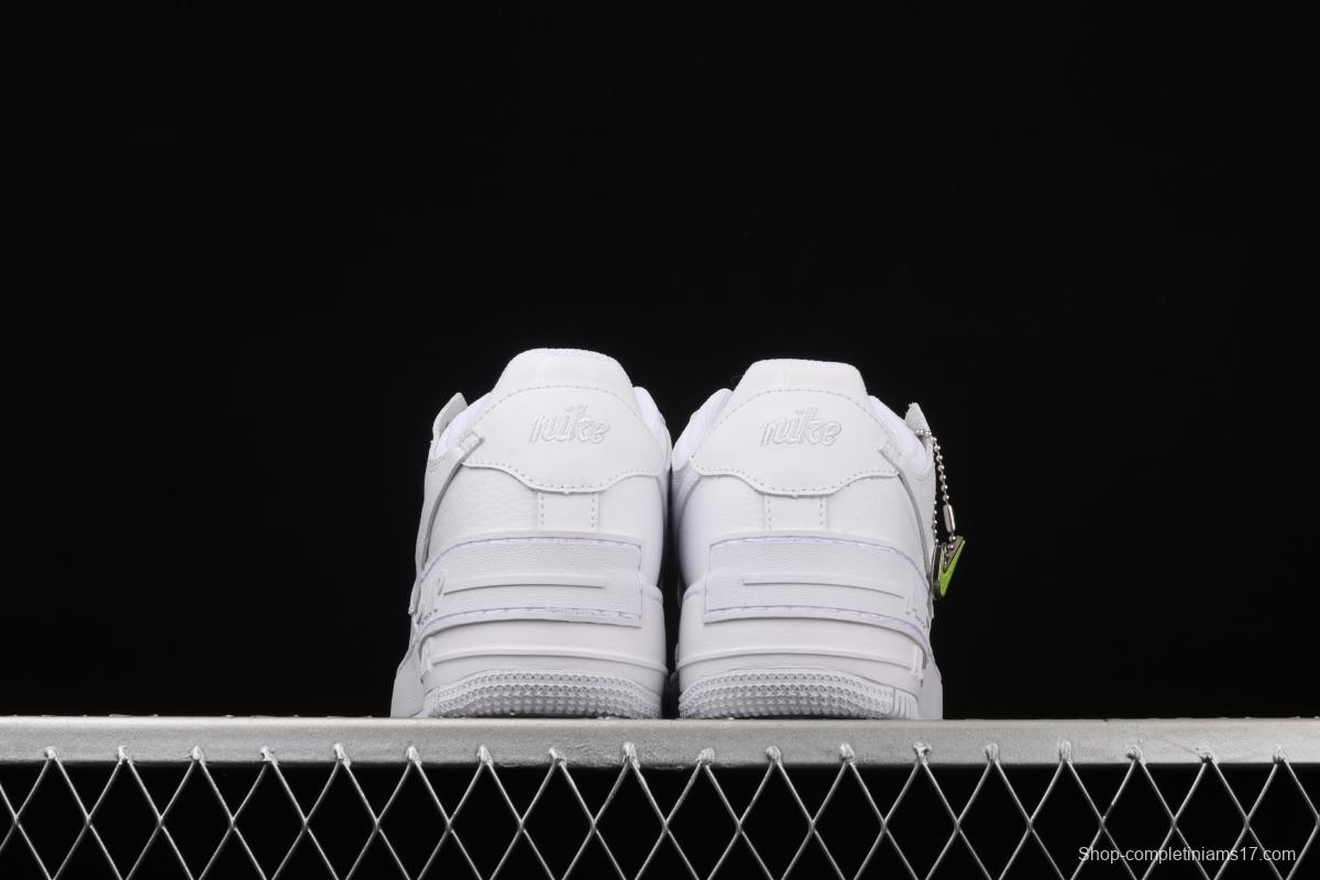NIKE Air Force 1 ShAdidasow light weight heightened low-top board shoes CI0919-100