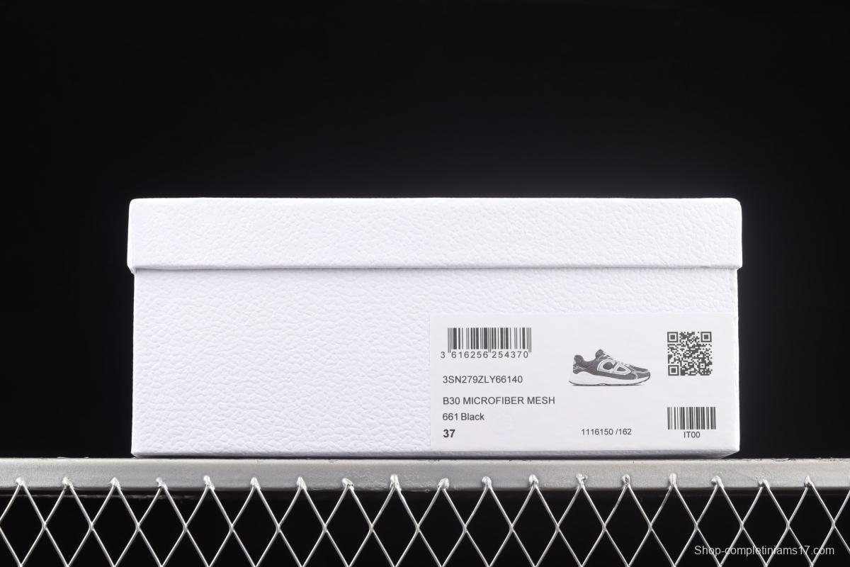 Dior B30 Microfiber Mesh B30 CD series sports shoes LY66140 Black
