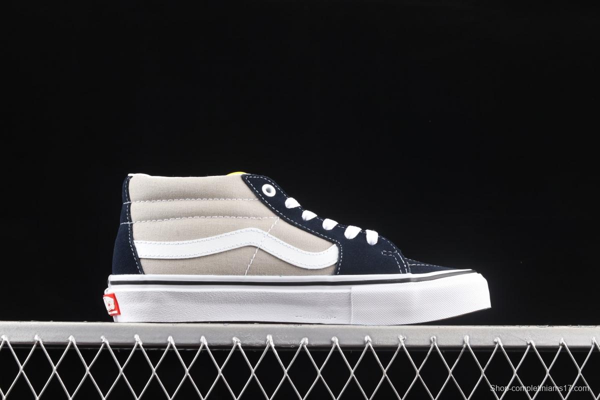 Vans SK8-Mid Pro side checkerboard small mark middle side professional skateboard shoes VN0A3WM32PD