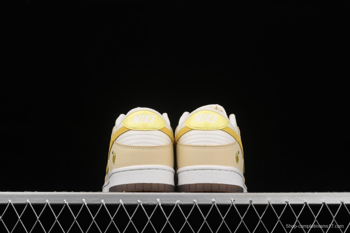 NIKE SB DUNK Low dunk series lemon yellow color matching low-side leisure sports skateboard shoes DJ6902-700