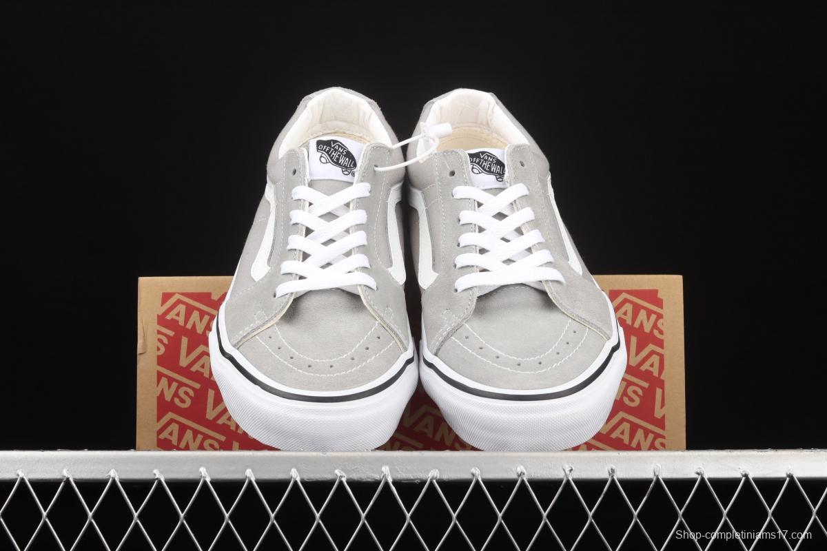 Vans SK8-Low gray side stripes low-side professional skateboard shoes VN0A4UUKIYP