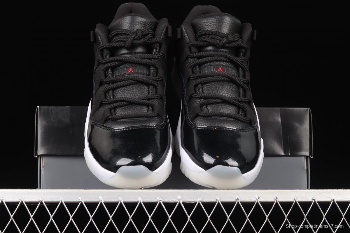 Air Jordan 11 Retro Low 72-10 1 low-help big devil sports culture basketball shoes AV2187-001