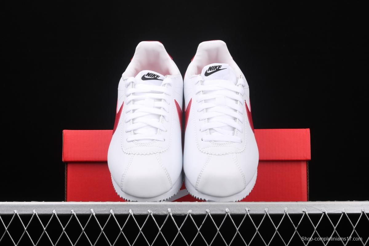 NIKE Roshe QS Agan evergreen classic white-and-red leather soft foam shoes 807471-103