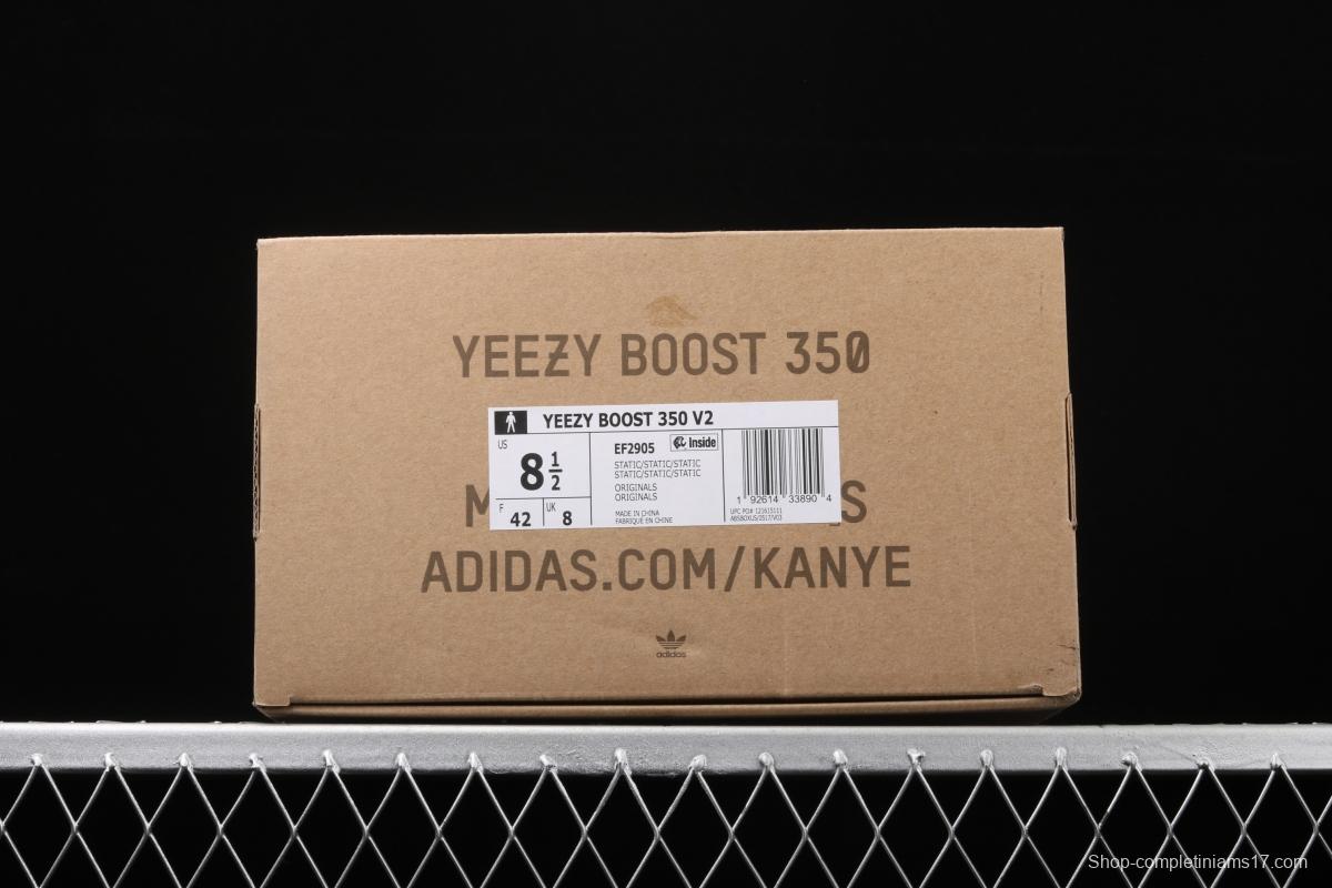 Adidas Yeezy 350V2 Real Boost EF2905 Darth Coconut 350 second Generation Hollow Silk Grey Angel BASF Popcorn