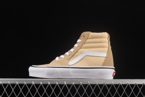 Vans Sk8-Hi milk tea color high-top casual board shoes VN0A32QG4G5