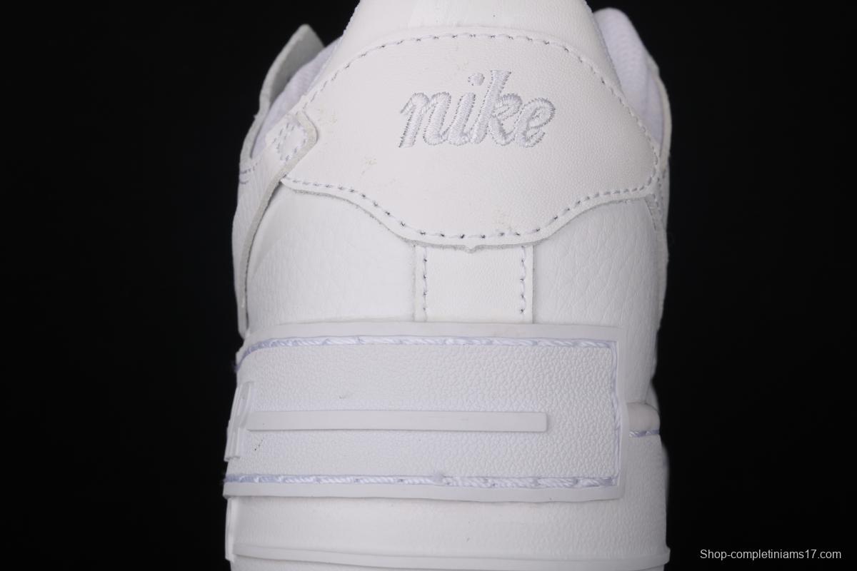 NIKE Air Force 1 ShAdidasow light weight heightened low-top board shoes CI0919-100