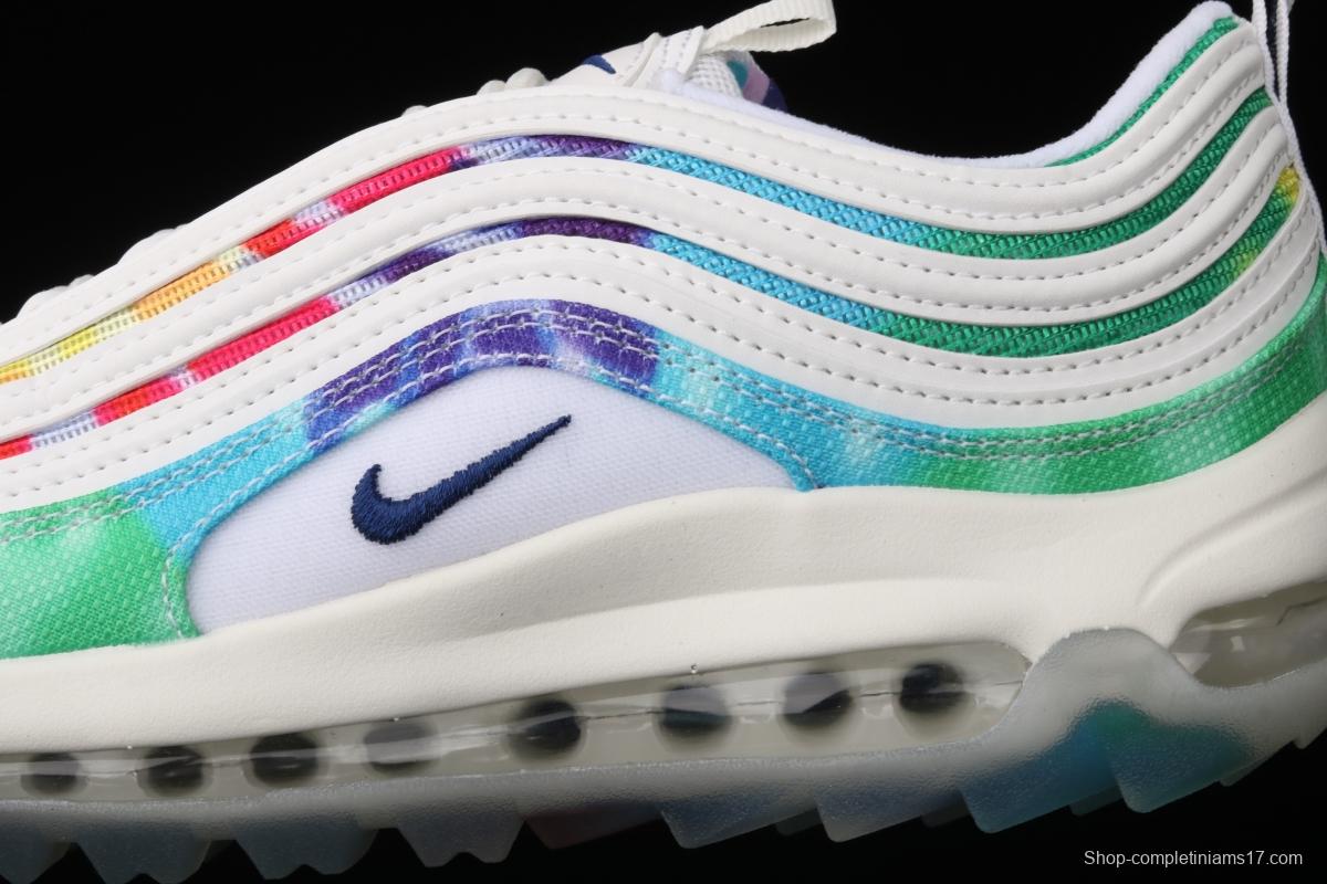 NIKE Air Max 97 Golf Golf shoes Classic Crossing bullet Air cushion running shoes CK1219-100