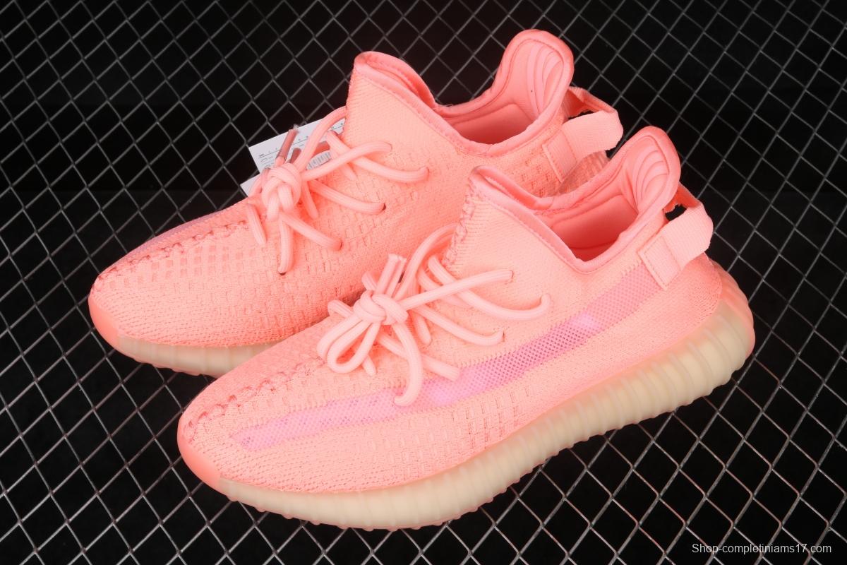 Adidas Yeezy 350 Boost V2 EG5294 Darth Coconut 350 second generation silver powder hollowed-out rose color matching