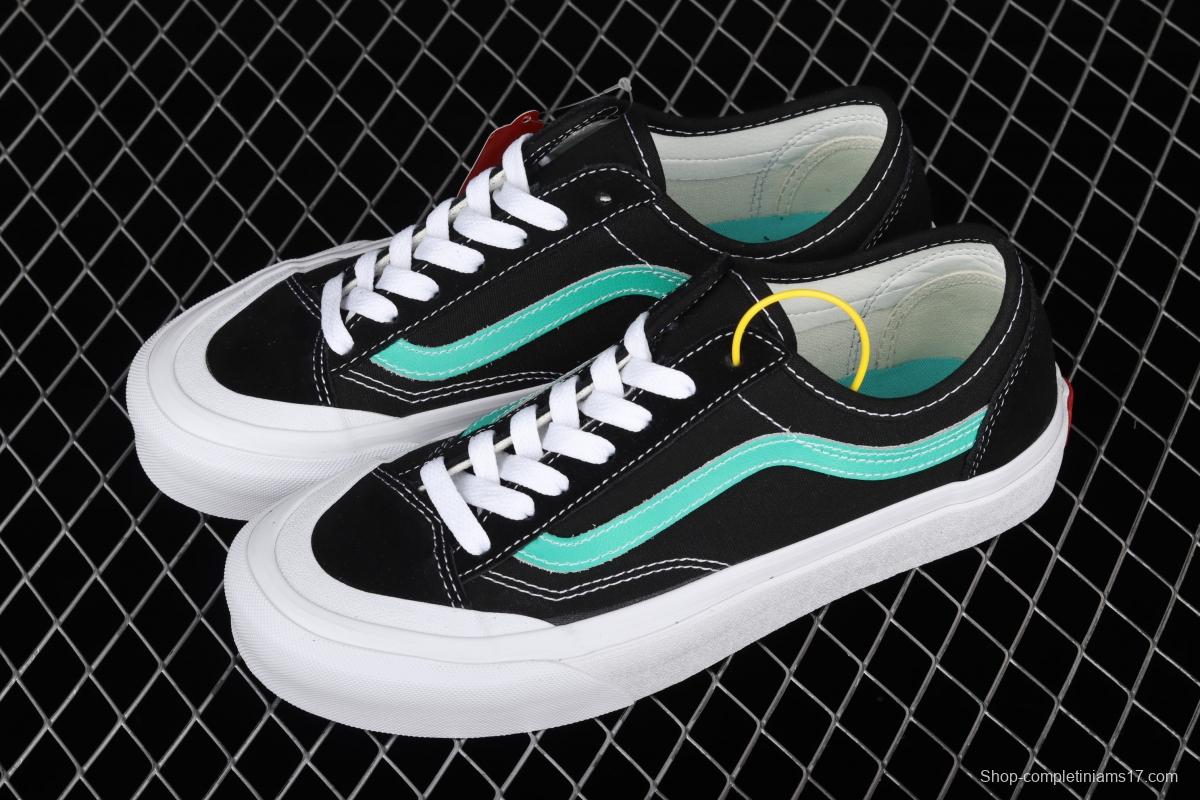 Vans Style 36 new edge half crescent toe black bran fruit green low-top casual board shoes VN0AWM33FJ