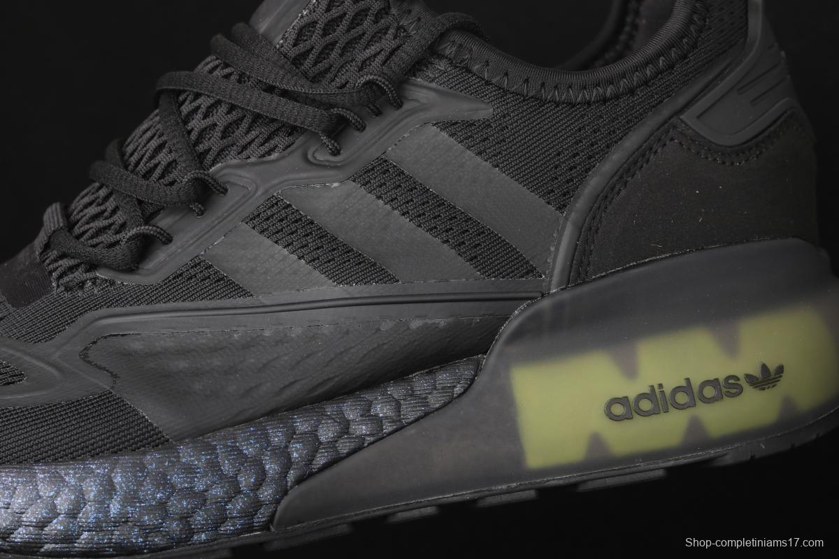 Adidas ZX 2K Boost FV7479 2020 summer new clover popcorn vintage running shoes