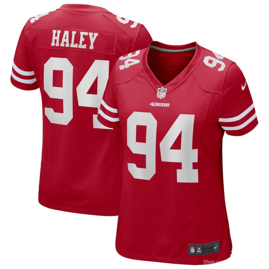 Women's Charles Haley Scarlet Retired Player Limited Team Jersey